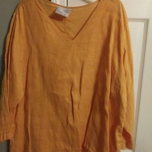 Match point linen top